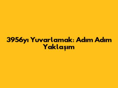 3956'yı Yuvarlamak: Adım Adım Yaklaşım