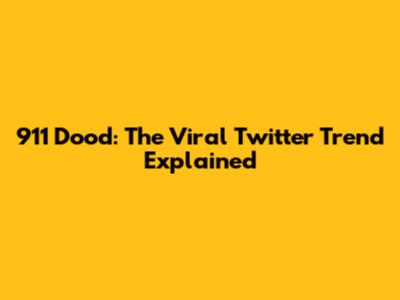 911 Dood: The Viral Twitter Trend Explained