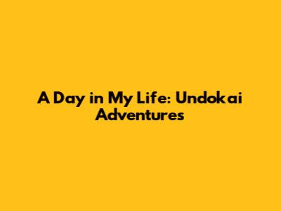 A Day in My Life: Undokai Adventures