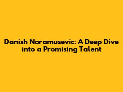 Danish Noramusevic: A Deep Dive into a Promising Talent