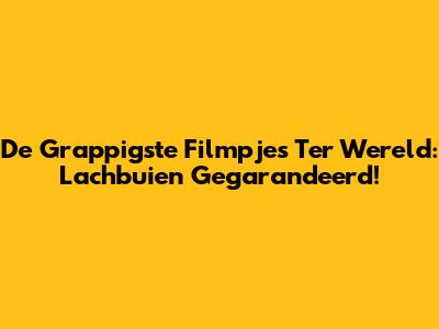 De Grappigste Filmpjes Ter Wereld: Lachbuien Gegarandeerd!