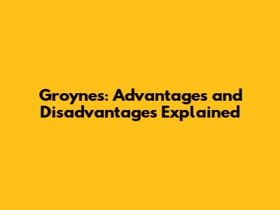 Groynes: Advantages and Disadvantages Explained