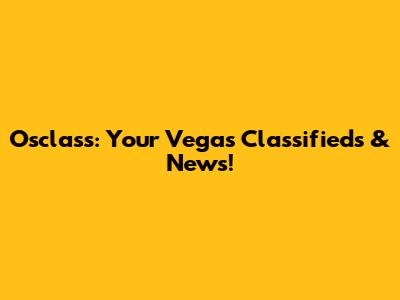 Osclass: Your Vegas Classifieds & News!