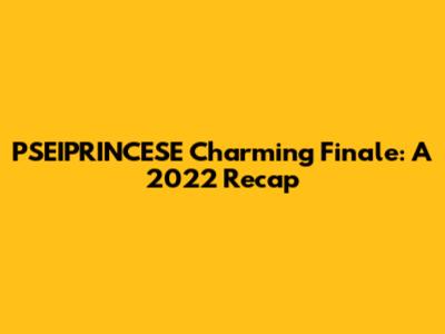 PSEIPRINCESE Charming Finale: A 2022 Recap
