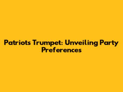 Patriot's Trumpet: Unveiling Party Preferences