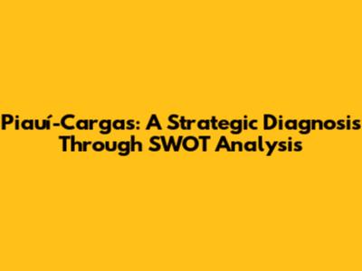 Piauí-Cargas: A Strategic Diagnosis Through SWOT Analysis