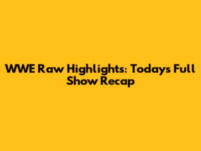 WWE Raw Highlights: Today's Full Show Recap